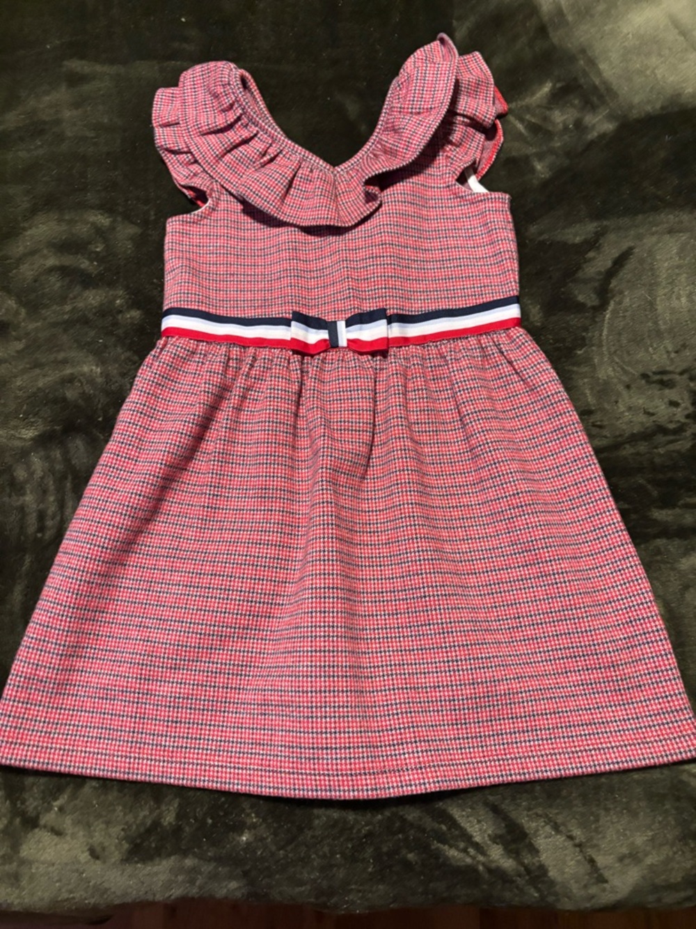Janie and Jack Red, White & Blue Dress Size 3 4th of July Patriotic
